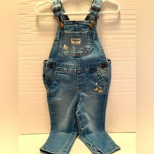 OshKosh B’gosh Overalls with Floral Embroidery